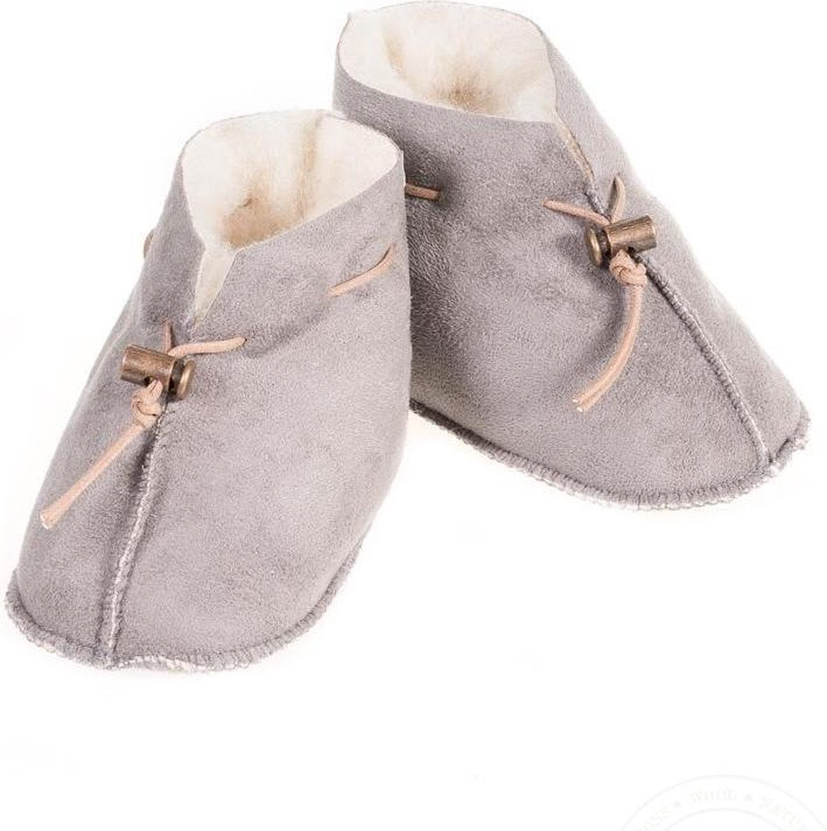 Alwero - Alwero babyslof Emo Velours Lichtgrijs S