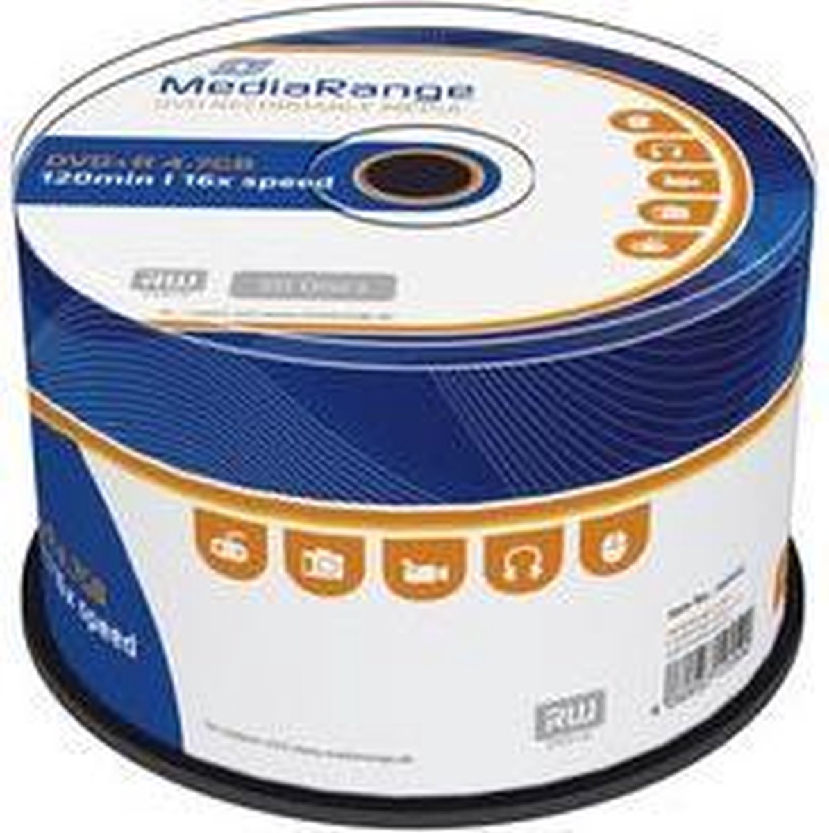 MediaRange DVD+R 16x 50pcs Spindel