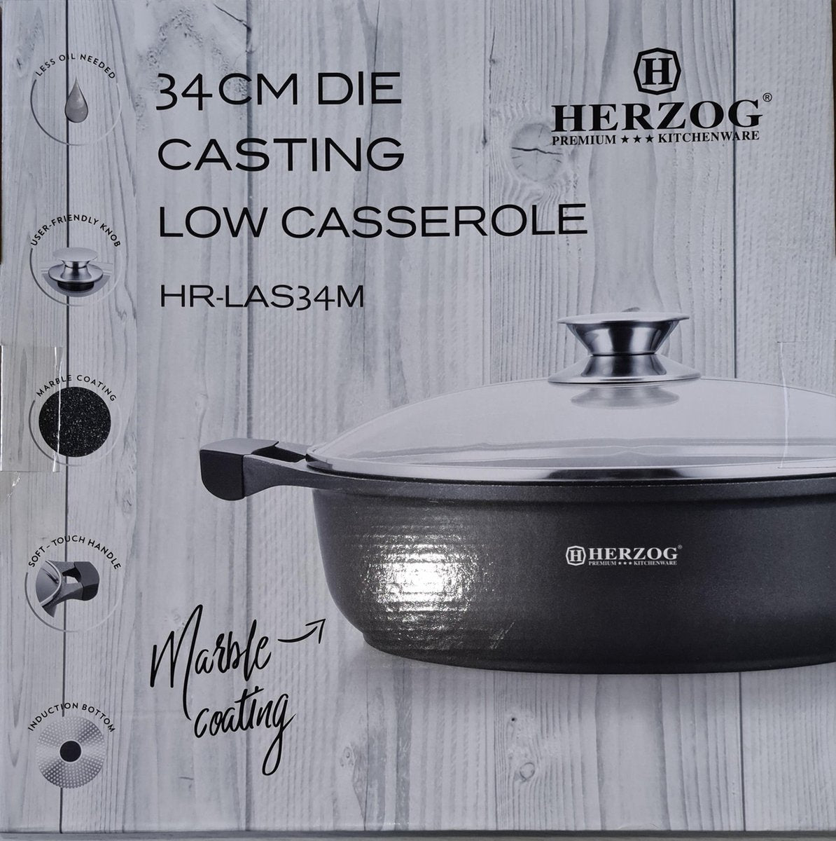 HERZOG hapjespan 34 cm