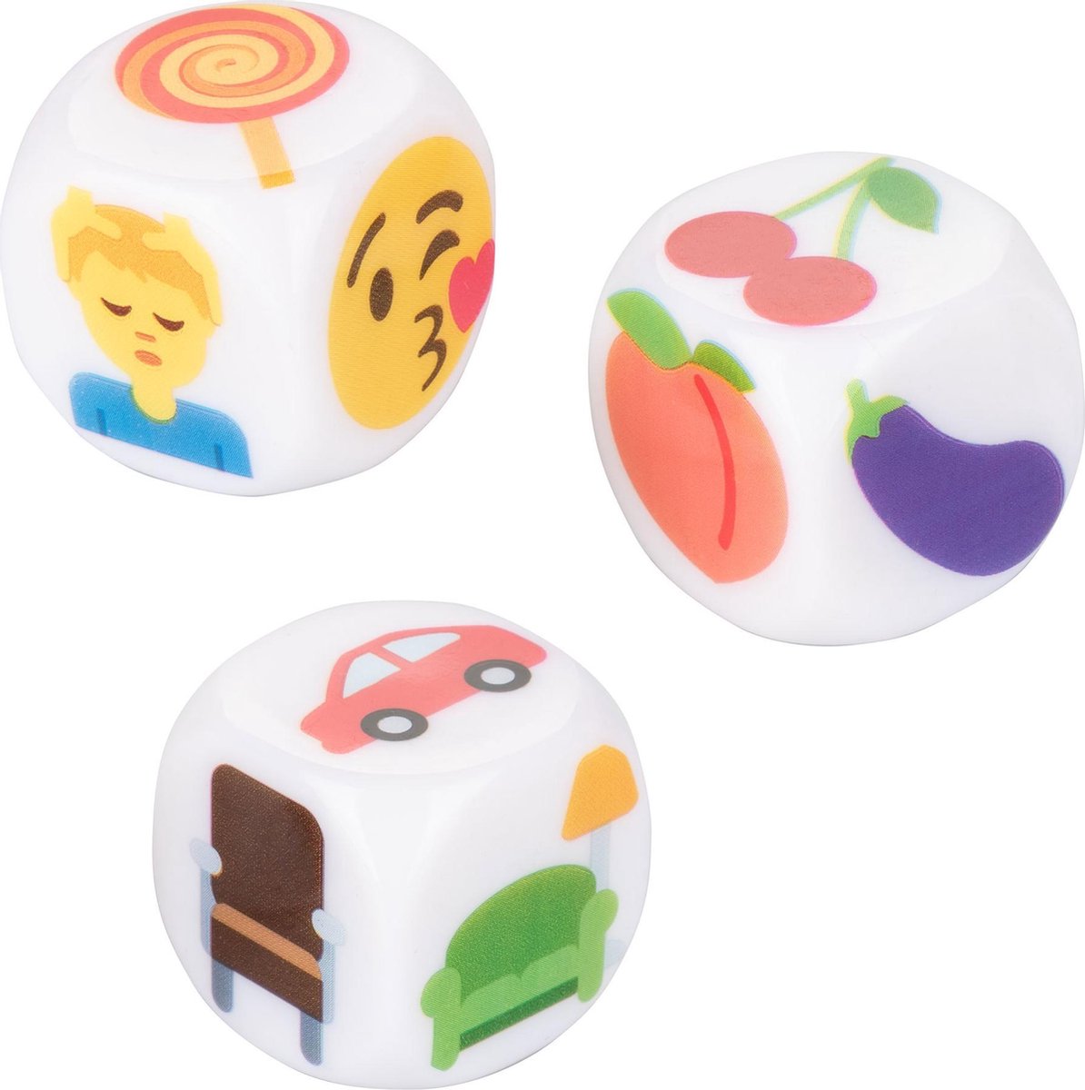 Emojigasme dobbelstenen