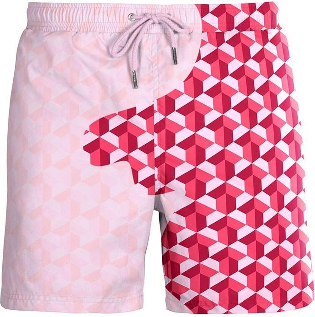 Kids | Geometric | Ruby | Kleurveranderende zwembroek