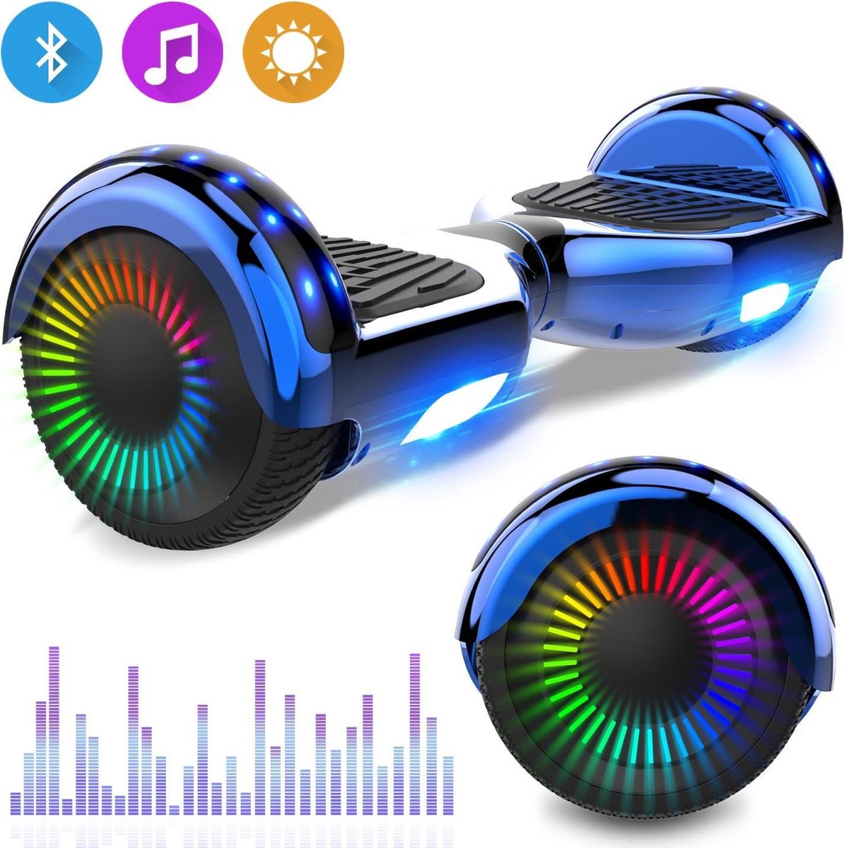 Evercross 6.5 inch Hoverboard met Flits Wielen
