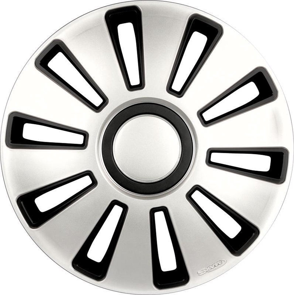 Autostyle Wieldoppen 14 inch Silverstone Zilver/Zwart - ABS