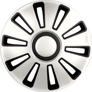 Autostyle Wieldoppen 14 inch Silverstone Zilver/Zwart - ABS