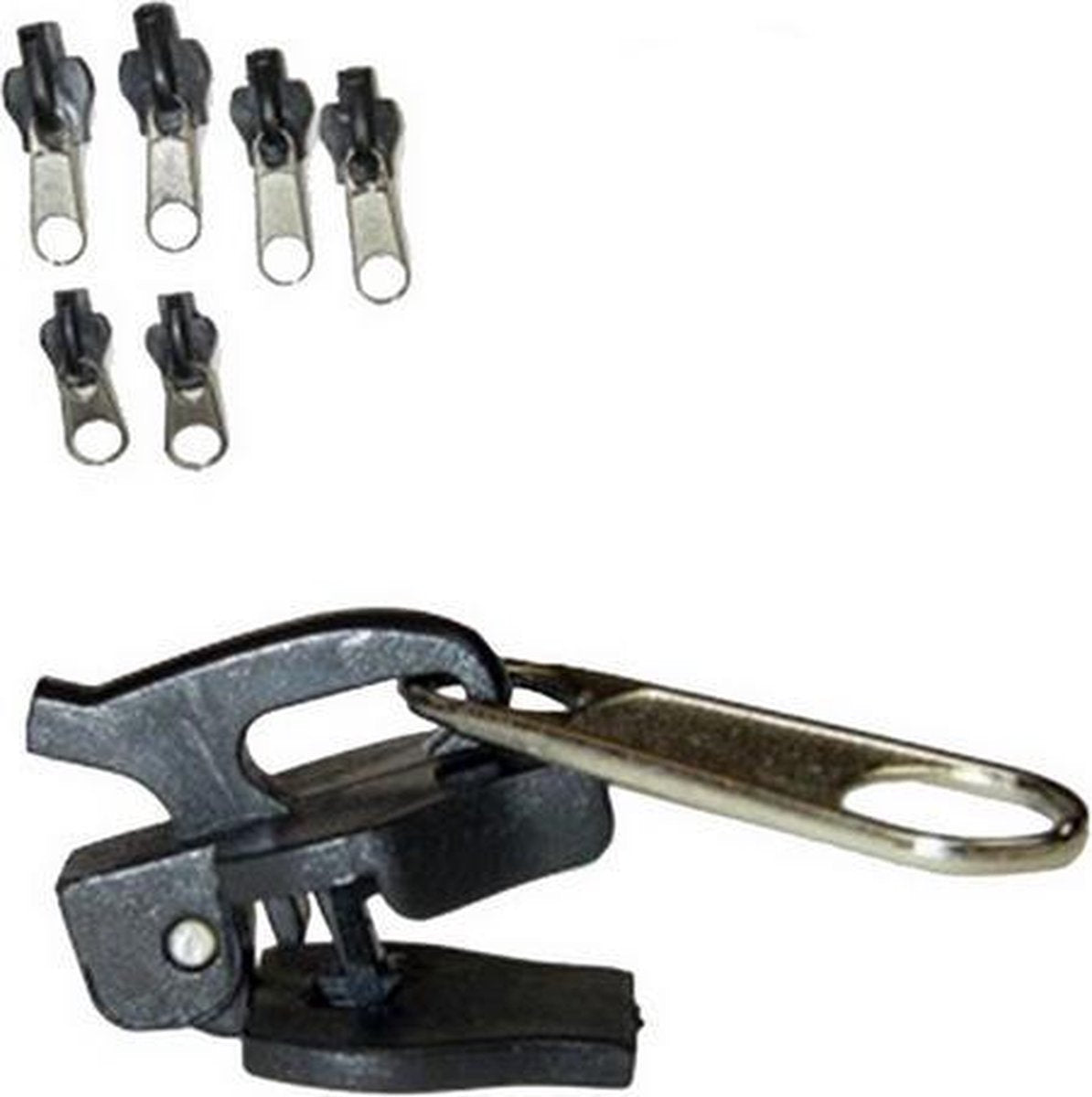 Rits sluiting reparatie set ritssluiting repareren 2x klein 2x medium 2x groot / HaverCo