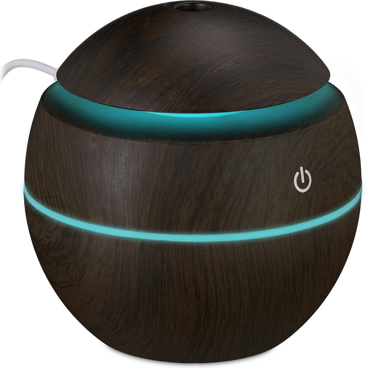 relaxdays Aroma diffuser luchtbevochtiger - geurverspreider - vernevelaar olie - 150 ml dark Brown