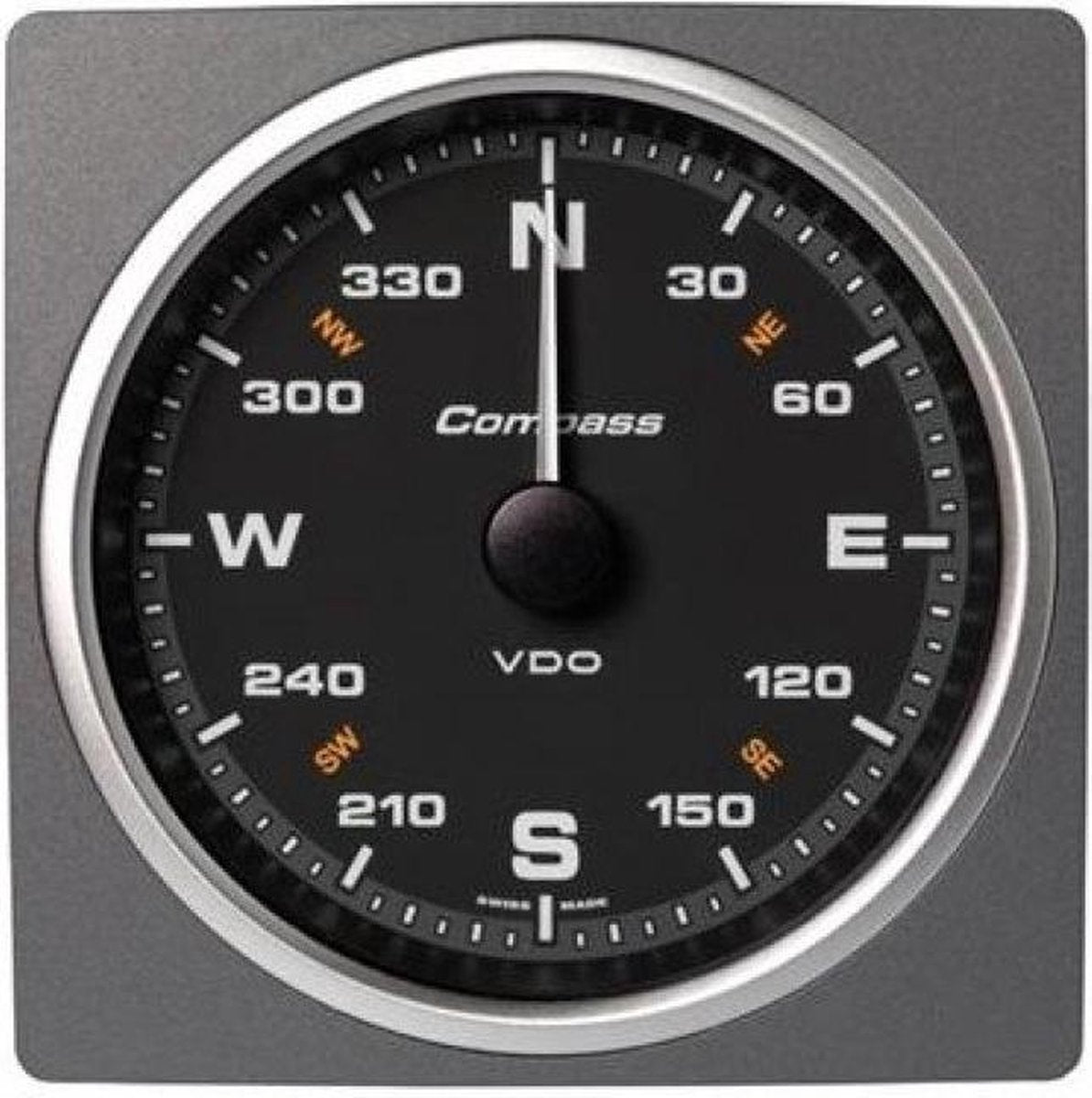 VDO AcquaLink zwart Kompas 110mm