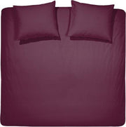 Dekbedovertrekset katoen 260 x 200/220 (66) burgundy uni Damai