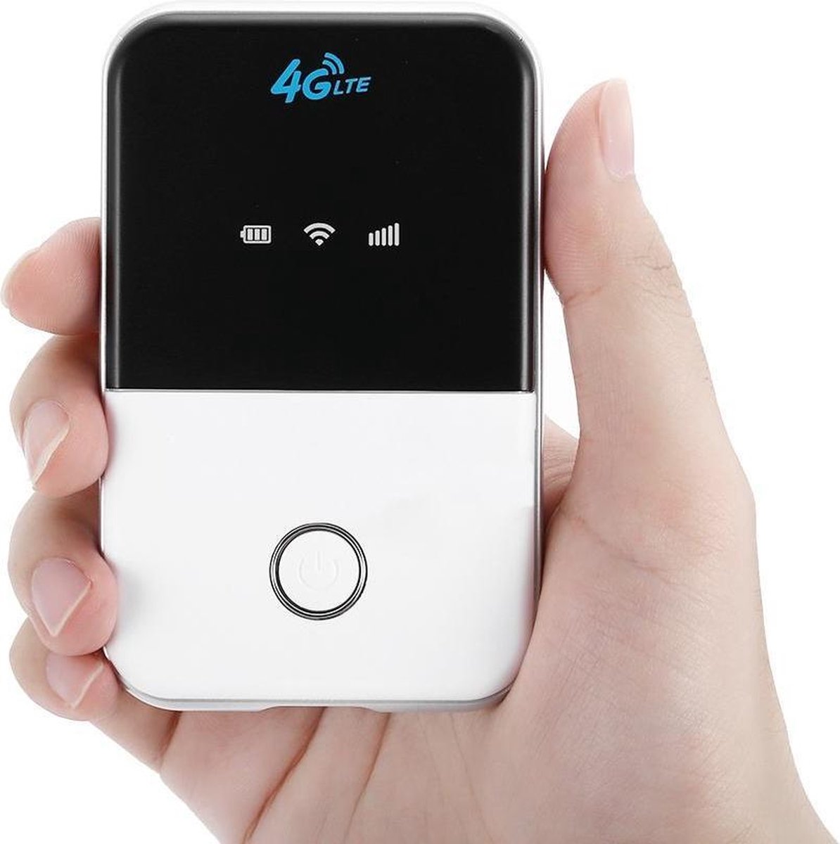 CFO Goods - Mifi Router 4G (werkt met Simkaart) - Mobiele Draadloze WIFI Router Voor Onderweg - In de Auto- Wifi Hotspot - tot 10 apparaten aanlsuiten - Travel Router - Oplaadbare Ingebouwde Accu tot 10 uur