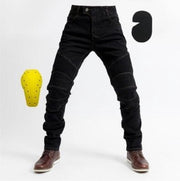 Motorbroek - Jeans - Beschermende Kleding - Kevlar Broek Motor - Inclusief Heup & Knie Pads - Maat 34 (XL) - Zwart