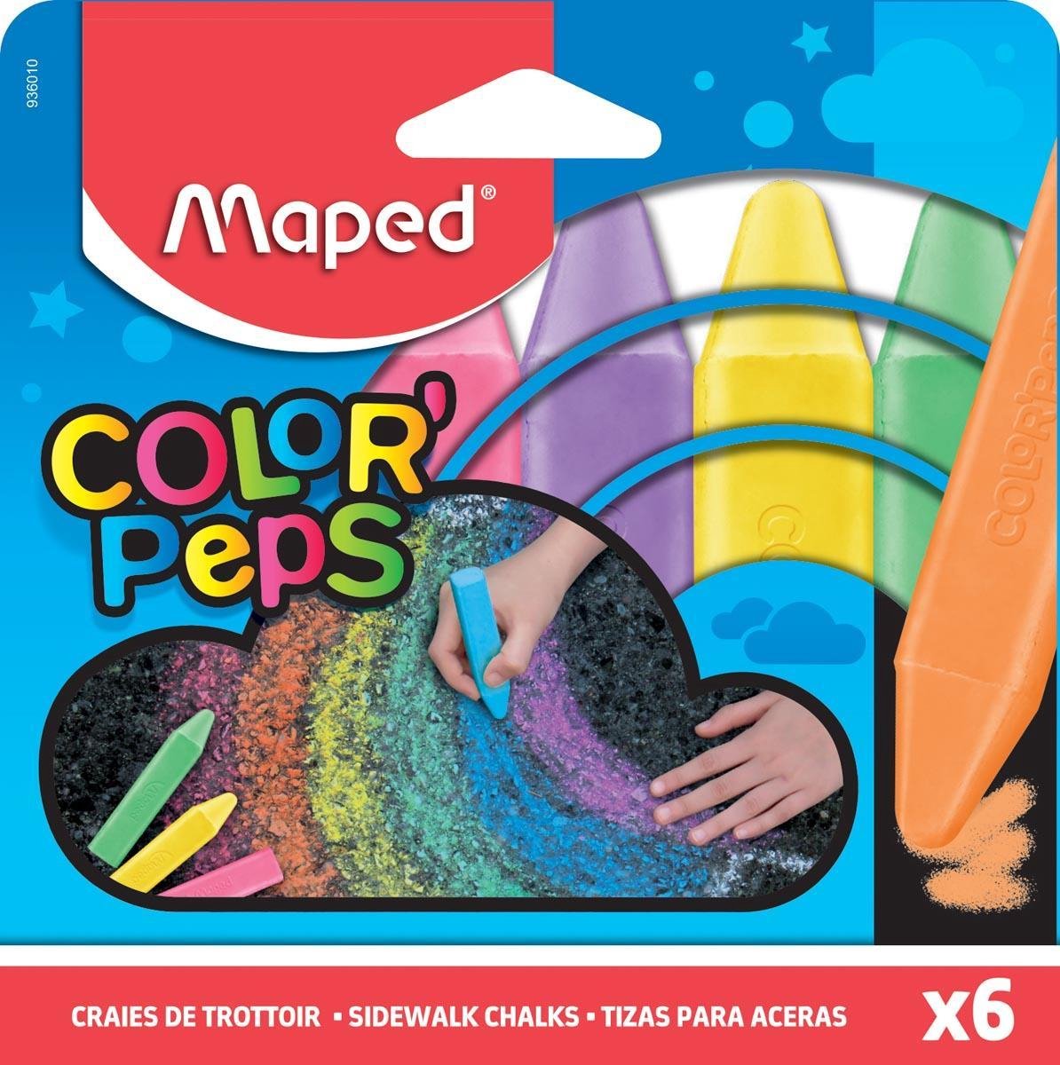 Maped Color'Peps stoepkrijt - doos x 6