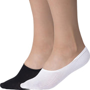 4 paar Dames Sneaker Sokken Katoen 2x wit 2x zwart