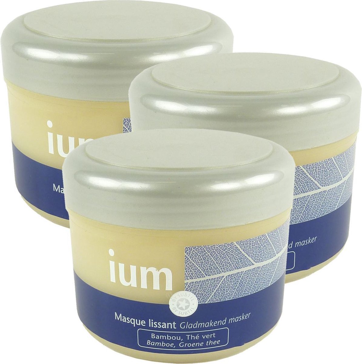Ducastel IUM Masque lissant Bamboe Groene Thee Haarmasker - 3x 250ml