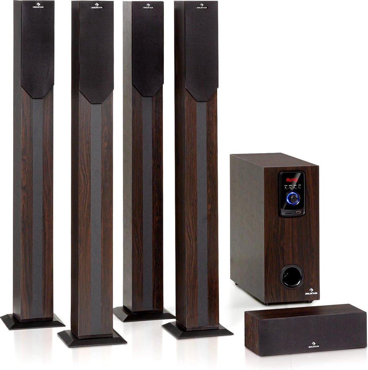 Areal Elegance 5.1-kanaal-surround-systeem 190W RMS BT USB SD AUX