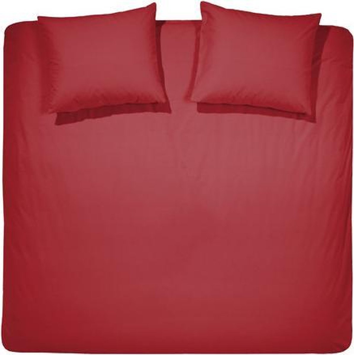 Dekbedovertrekset katoen 260 x 200/220 (24) red uni Damai
