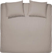 Dekbedovertrekset katoen 200 x 200/220 (30) taupe uni Damai