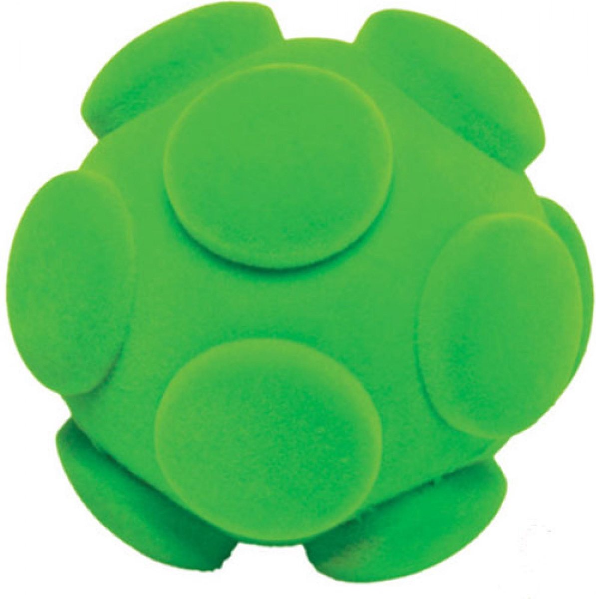 Noppenbal groen (10cm) van Rubbabu.