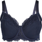 Sapph Ronja Non Padded Wire Bra Dames Beha - Black Iris - Maat 80F