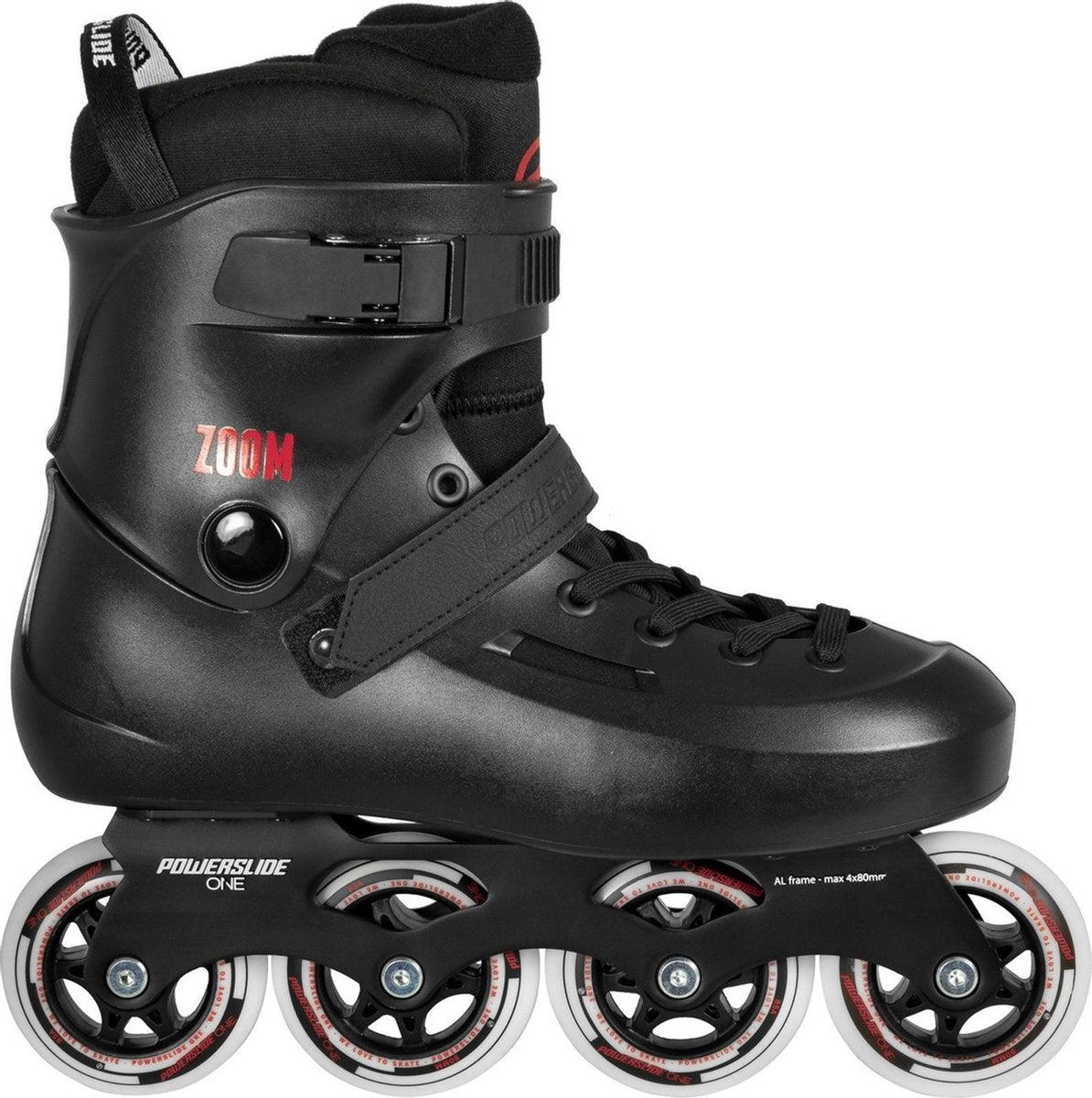 Powerslide Inlineskates - Maat 37/38 - UnisexKinderen en volwassenen - zwart/rood