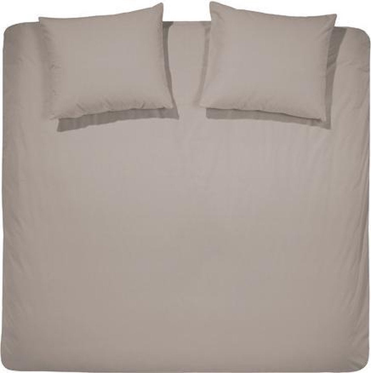 Dekbedovertrekset katoen 260 x 200/220 (30) taupe uni Damai