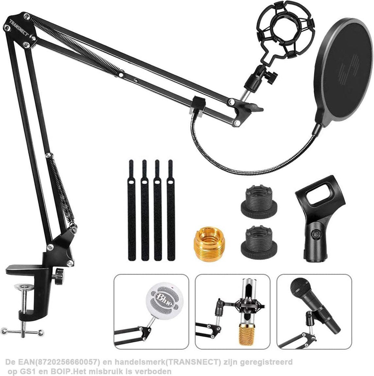 Microfoon Arm Set- met Shock Mount