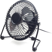 Maxxter zwarte usb ventilator - 15 cm - Voor de zomer