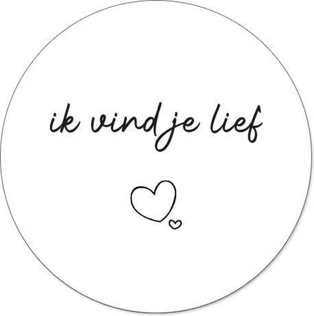 Label2X Sticker ik vind je lief 10st. - Default Title