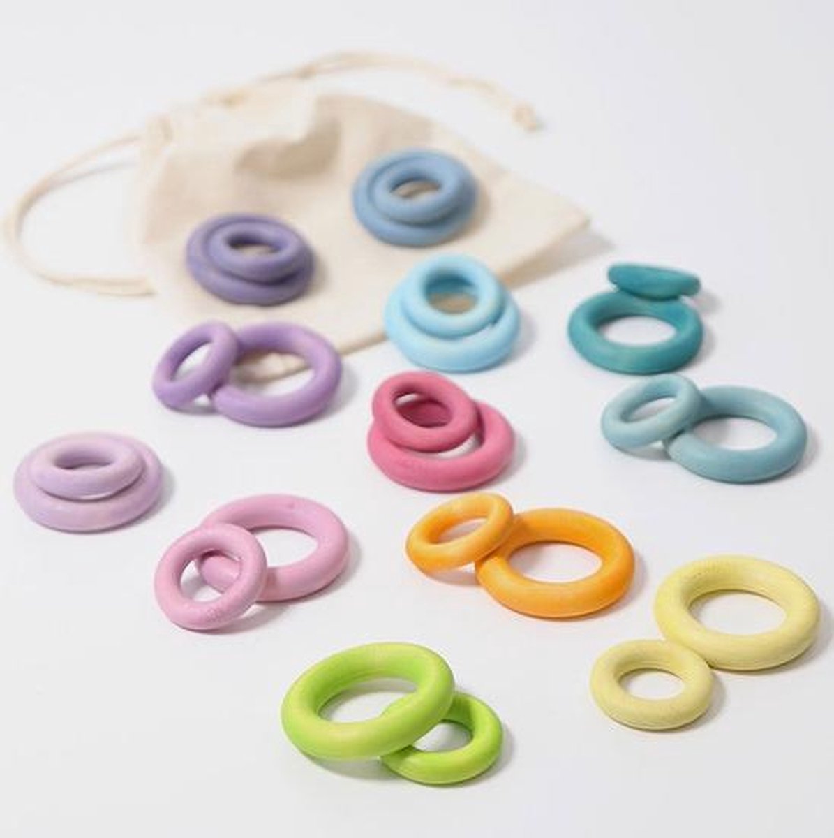 Grimm's Bouw Ringen Pastel