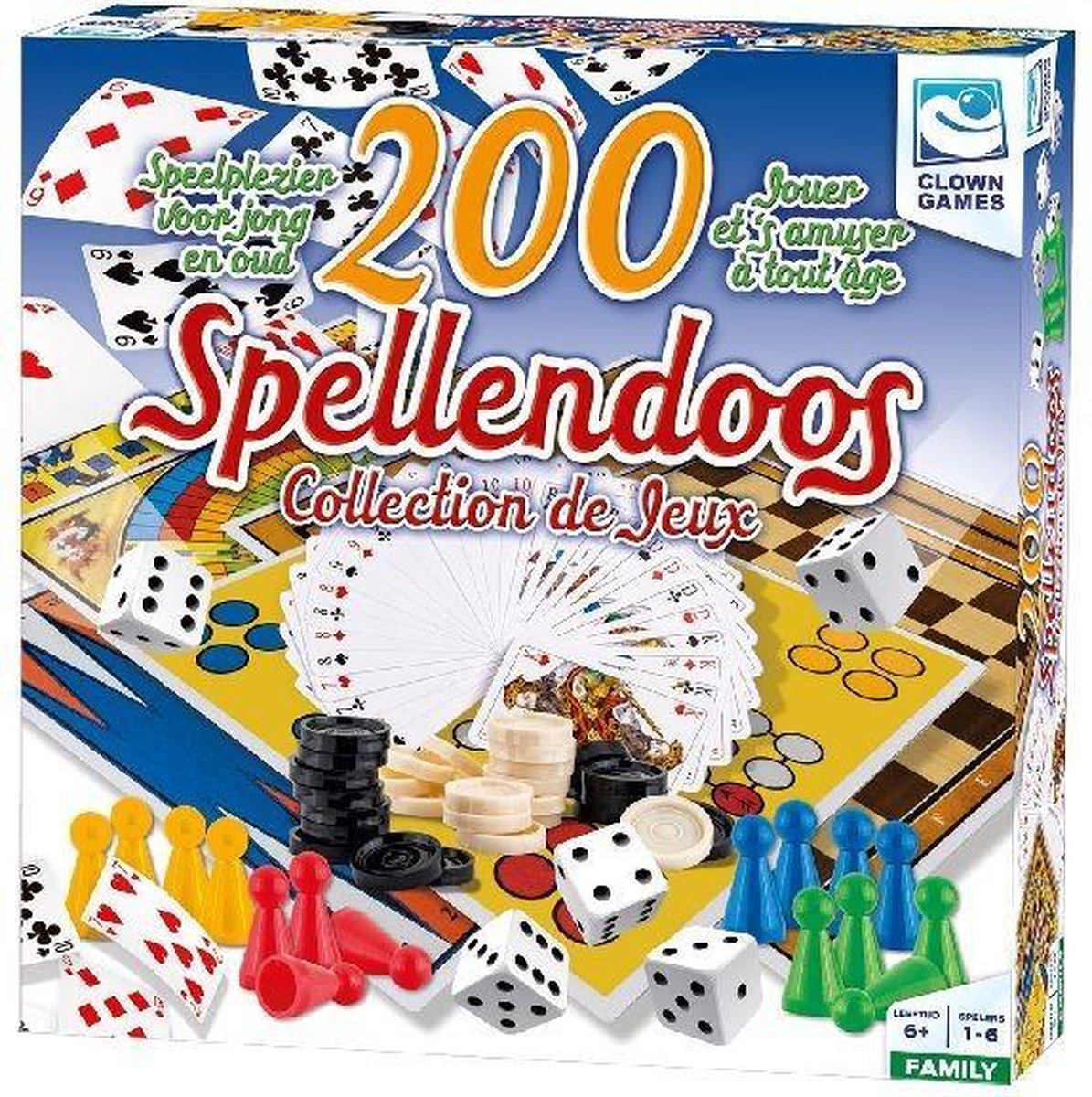 Clown Games Spellendoos 200-delig NL/FR