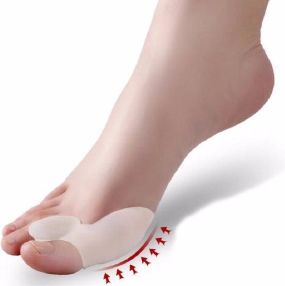 Teenspreider siliconen teen corrector - set van 2 -