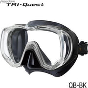 TUSA Freedom Tri-Quest duikbril - zwart/zwart