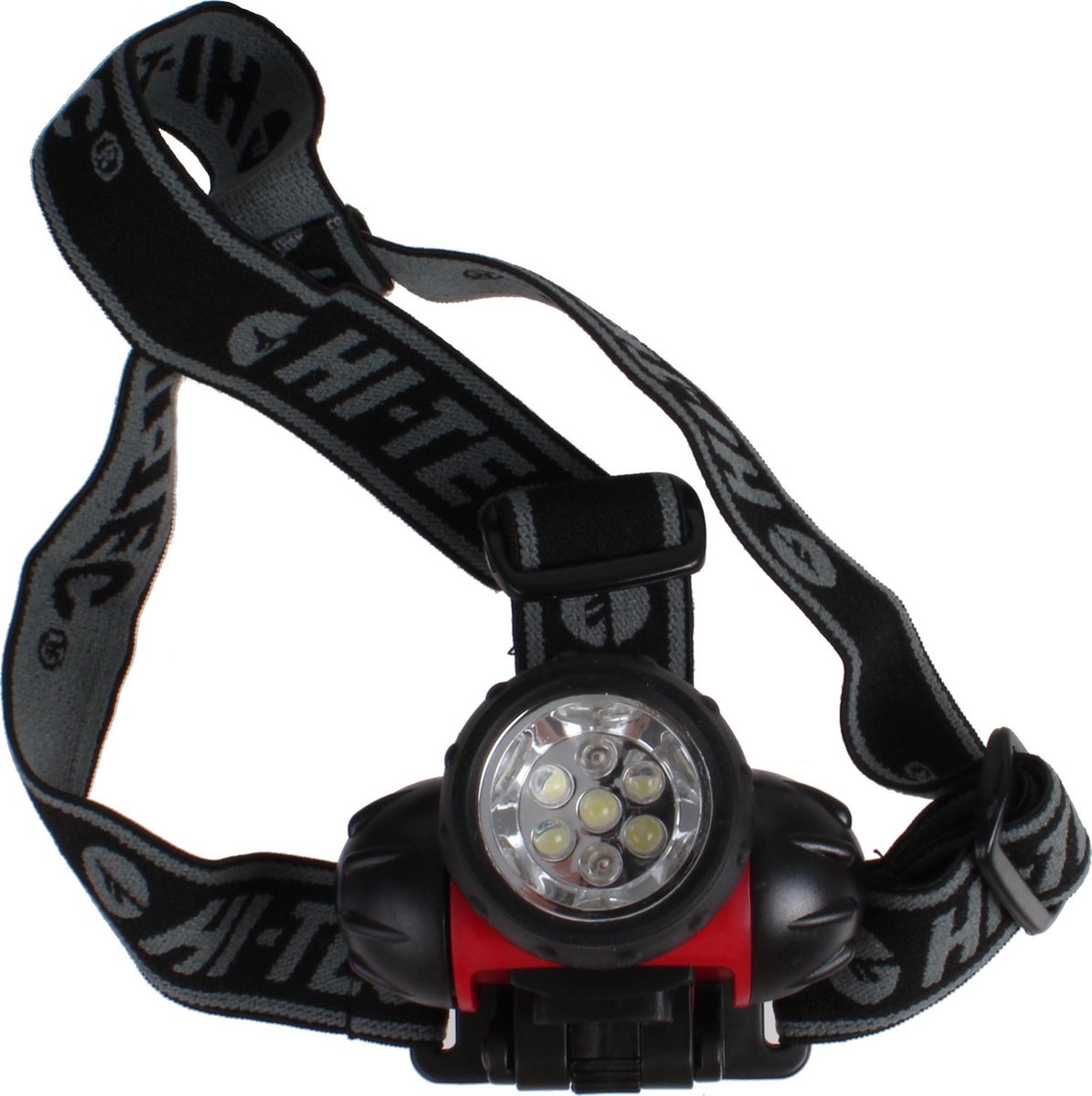 Hi-tec Hoofdlamp Led 55 Lm Rubber Zwart/rood