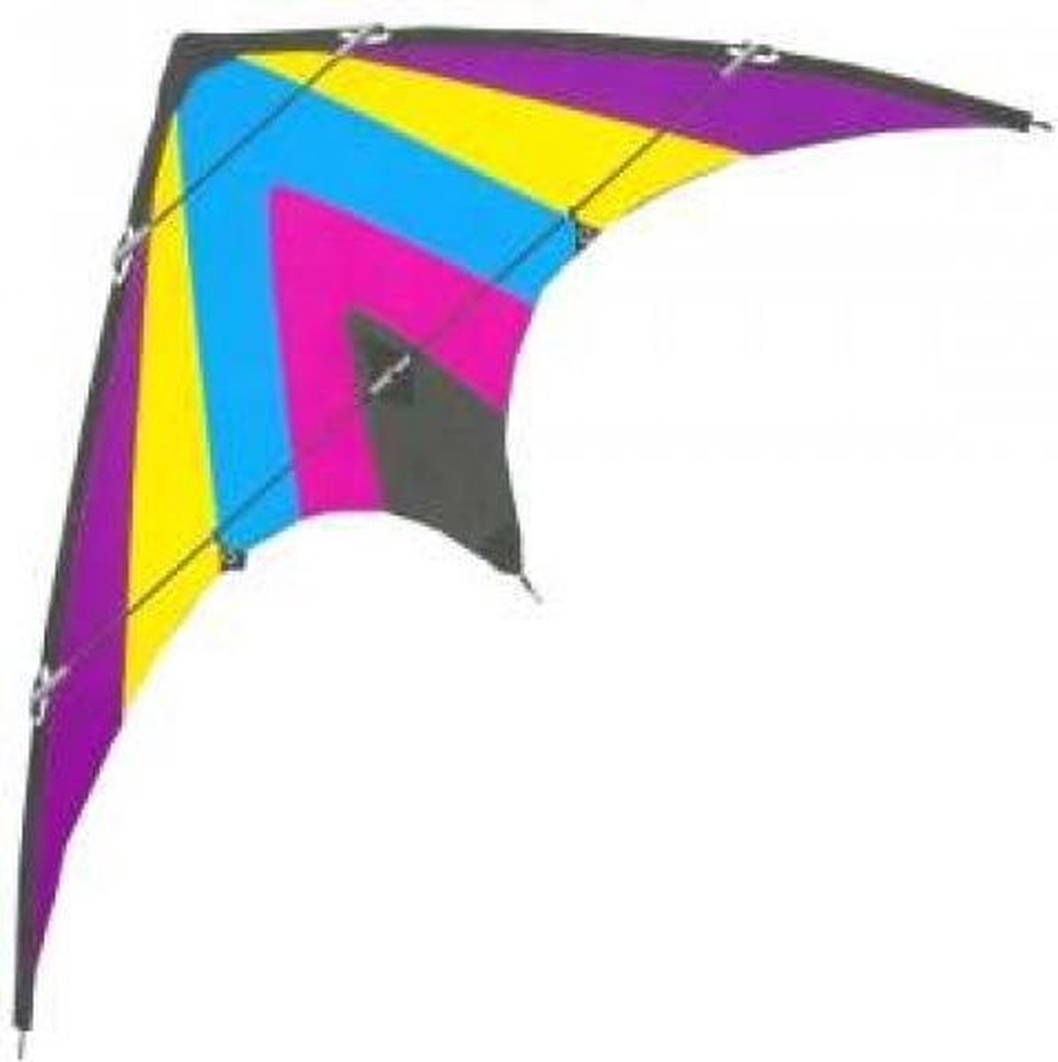 Vlieger ORKAN 160x80cm.2 lijnen op ringen :: Knoop Kites