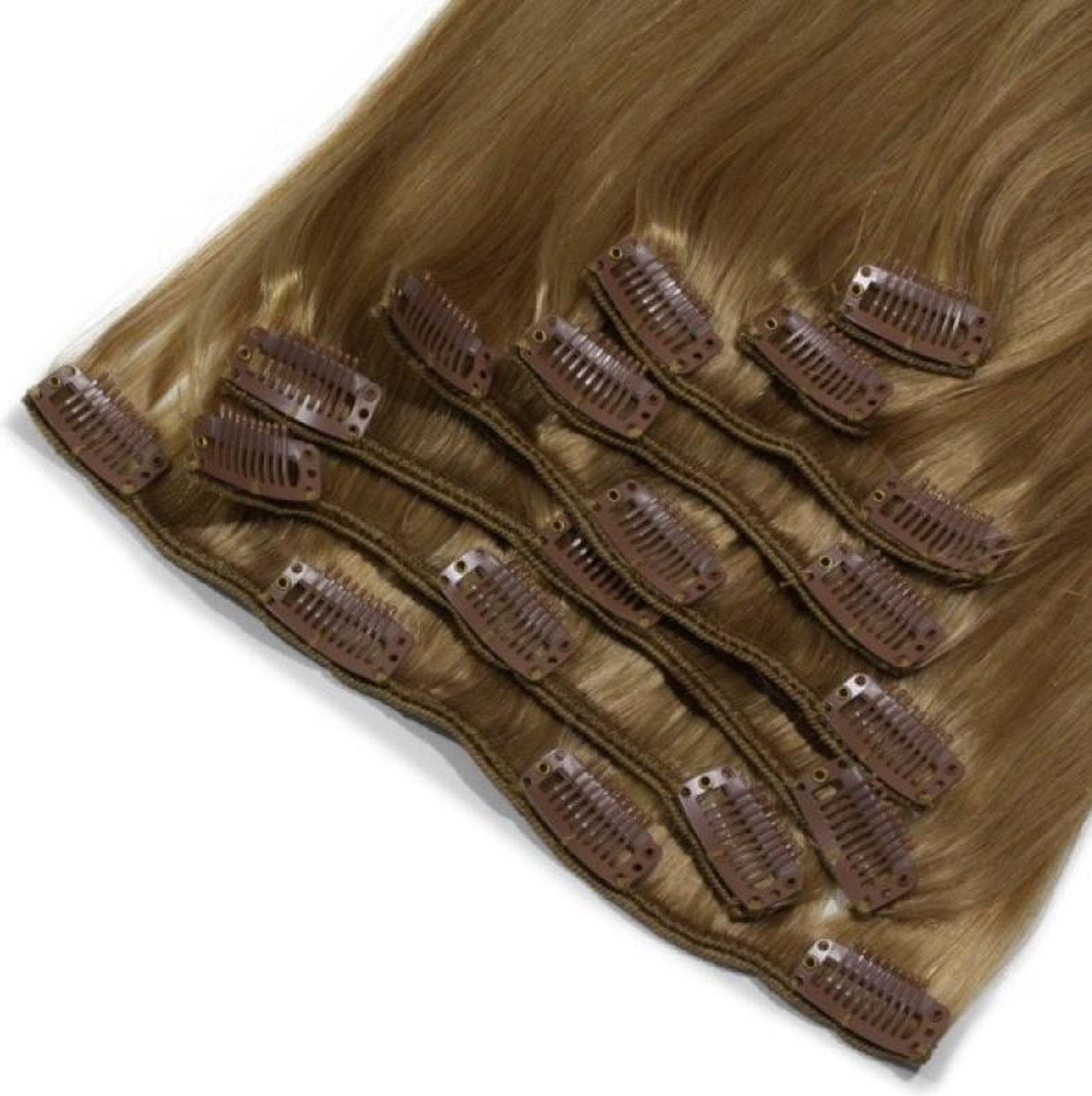 Clip In Extensions 150gram 50cm Echt haar #18  dikke&volle punten