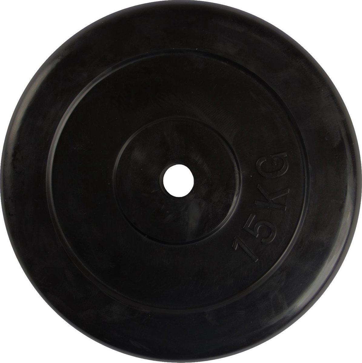 Halterschijf - VirtuFit Rubberen gewicht - 30 mm - 15 kg