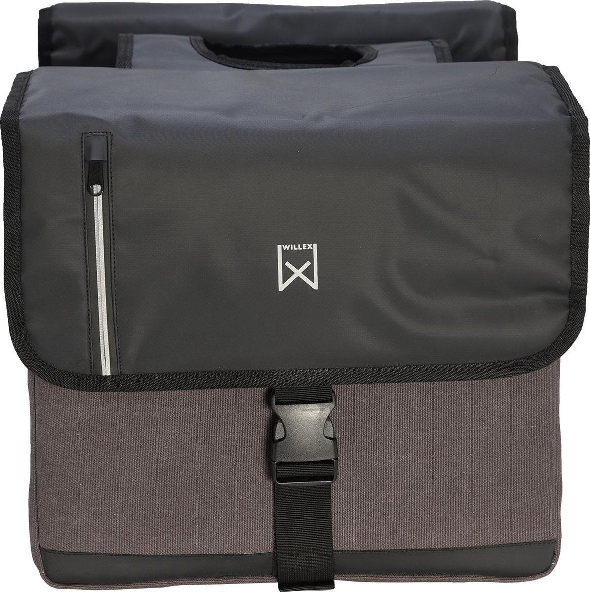 Willex Dubbele Fietstas Business - Grijs/Zwart - 46L