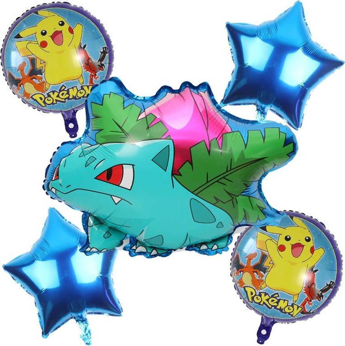 Ballonpakket 'Bulbasaur Pokemon' 5 stuks (92162)