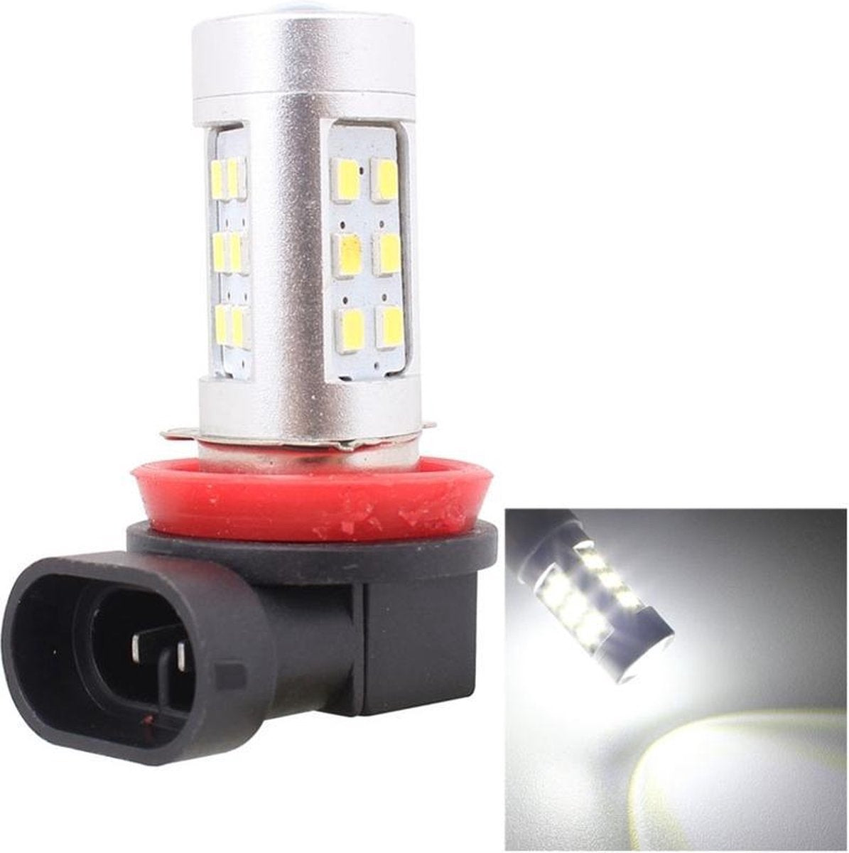 2 STKS H11 4.2W 630LM Wit Licht 21 LED 2835 SMD Auto Mistlamp voor