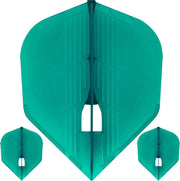 L-Style Champagne Flight Kami L3 Shape Deep Green