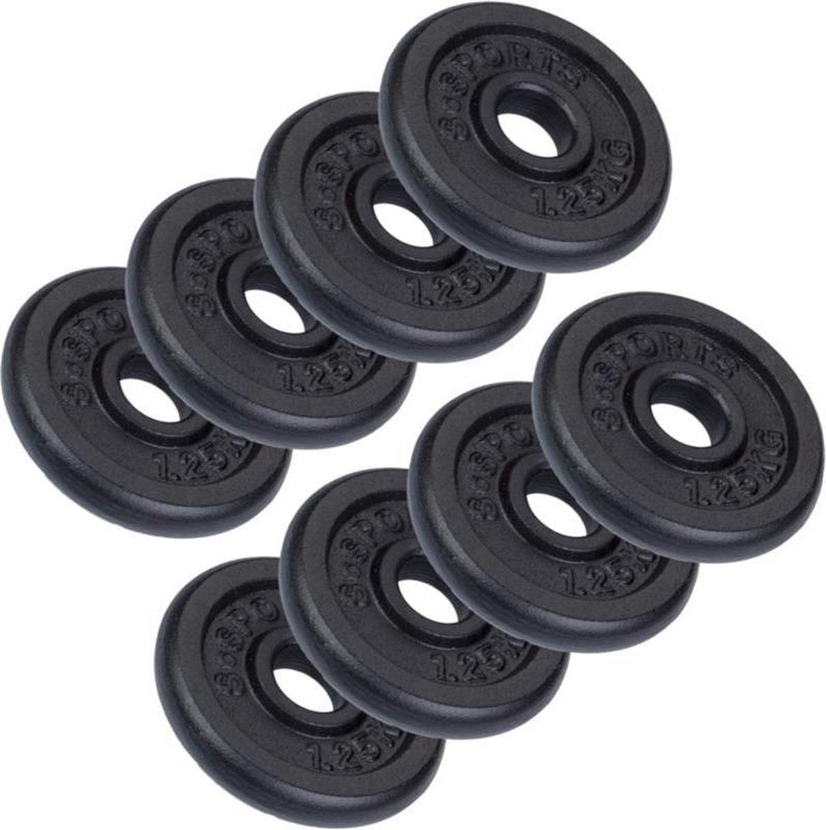 ScSPORTS® 10 kg Halterschijven set - 8 x 1