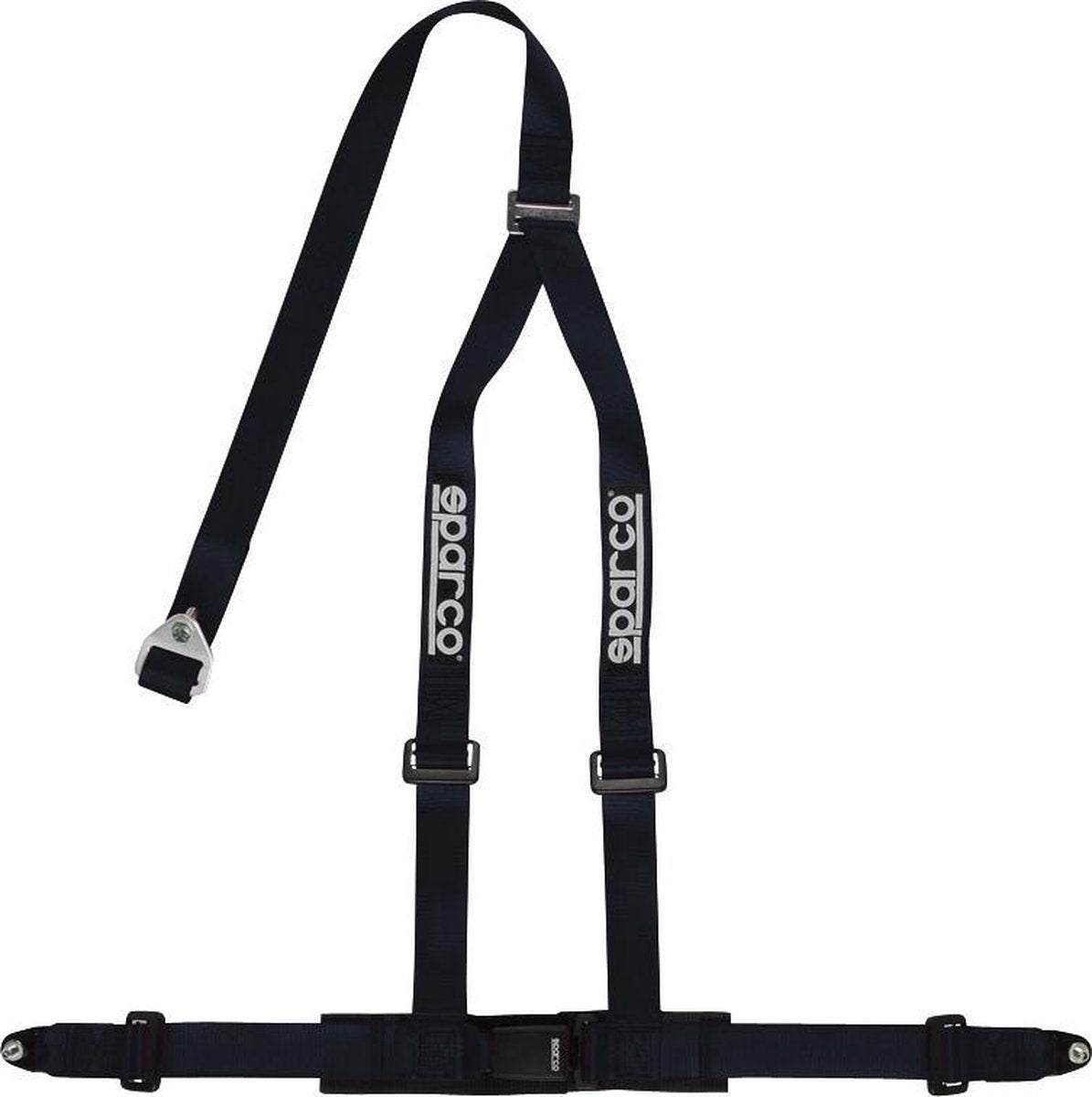 Sparco 3-Punts Sportgordel - Zwart - incl. Schroefbevestiging (E-Keur)