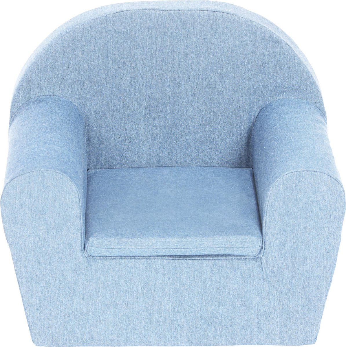 Peuterstoeltje-Kinderfauteuil Denim licht blauw