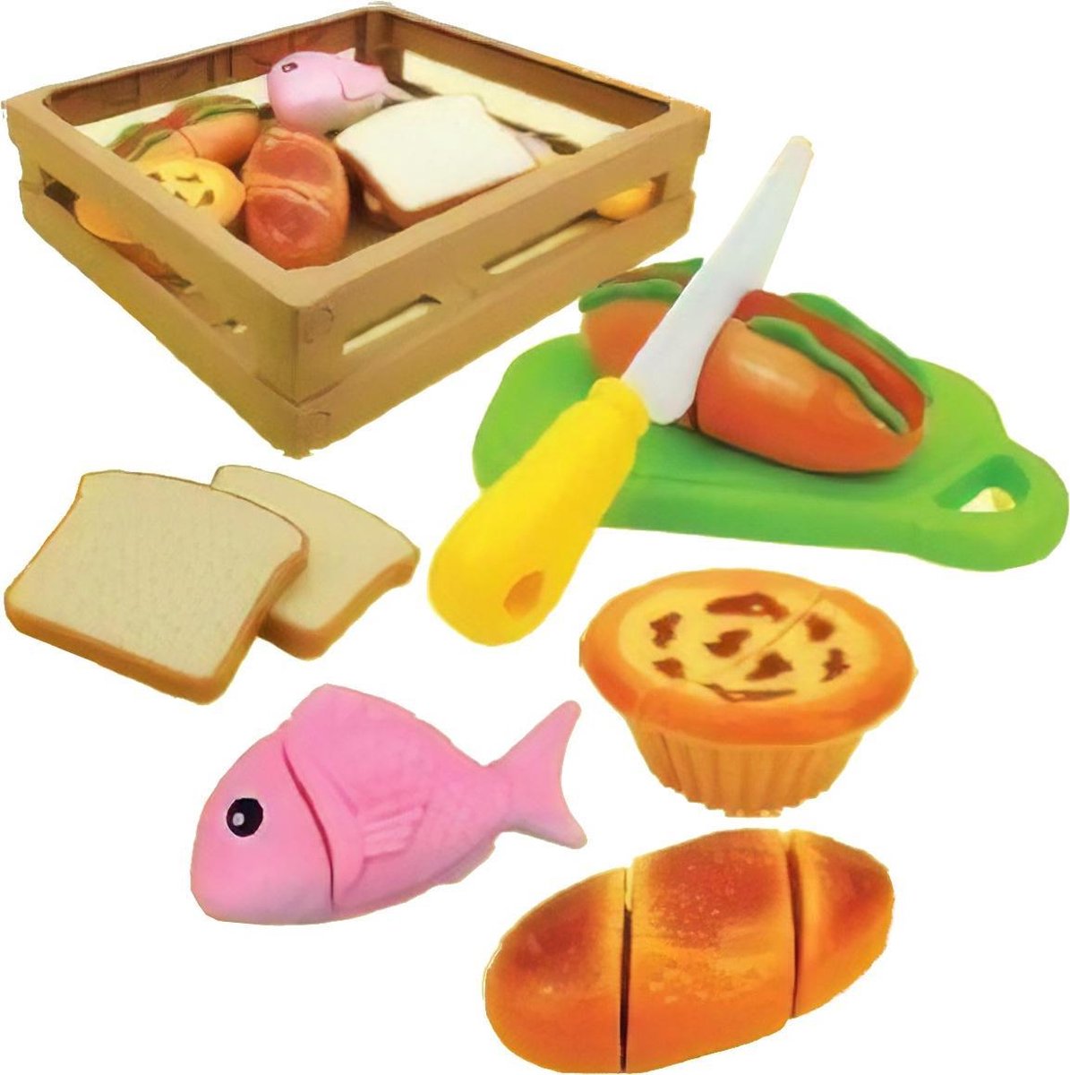 Gerardo's Toys Ontbijtmand Met Eten 23 Cm 8-delig