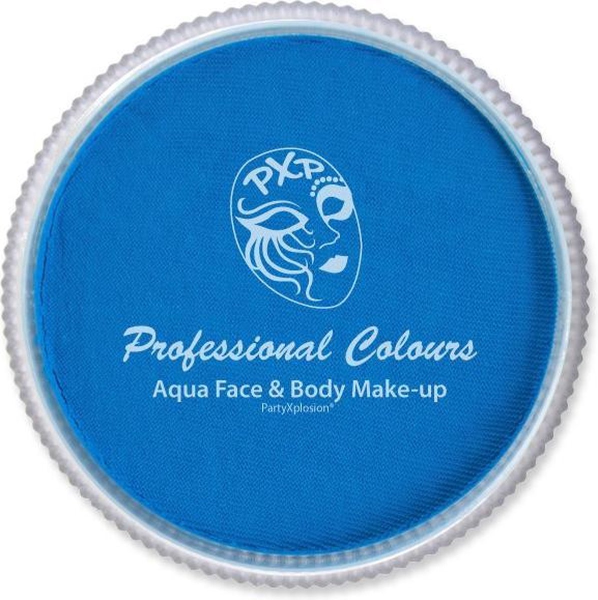 Aqua schmink fluor blauw