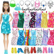 EPIN | Barbie Kleding Set | Poppenkleding | Kleertjes | Poppenkleertjes | Barbie Accessoires | Geschikt Voor Barbie Poppen | 32 Delige Set Met Kleding & Accessoires