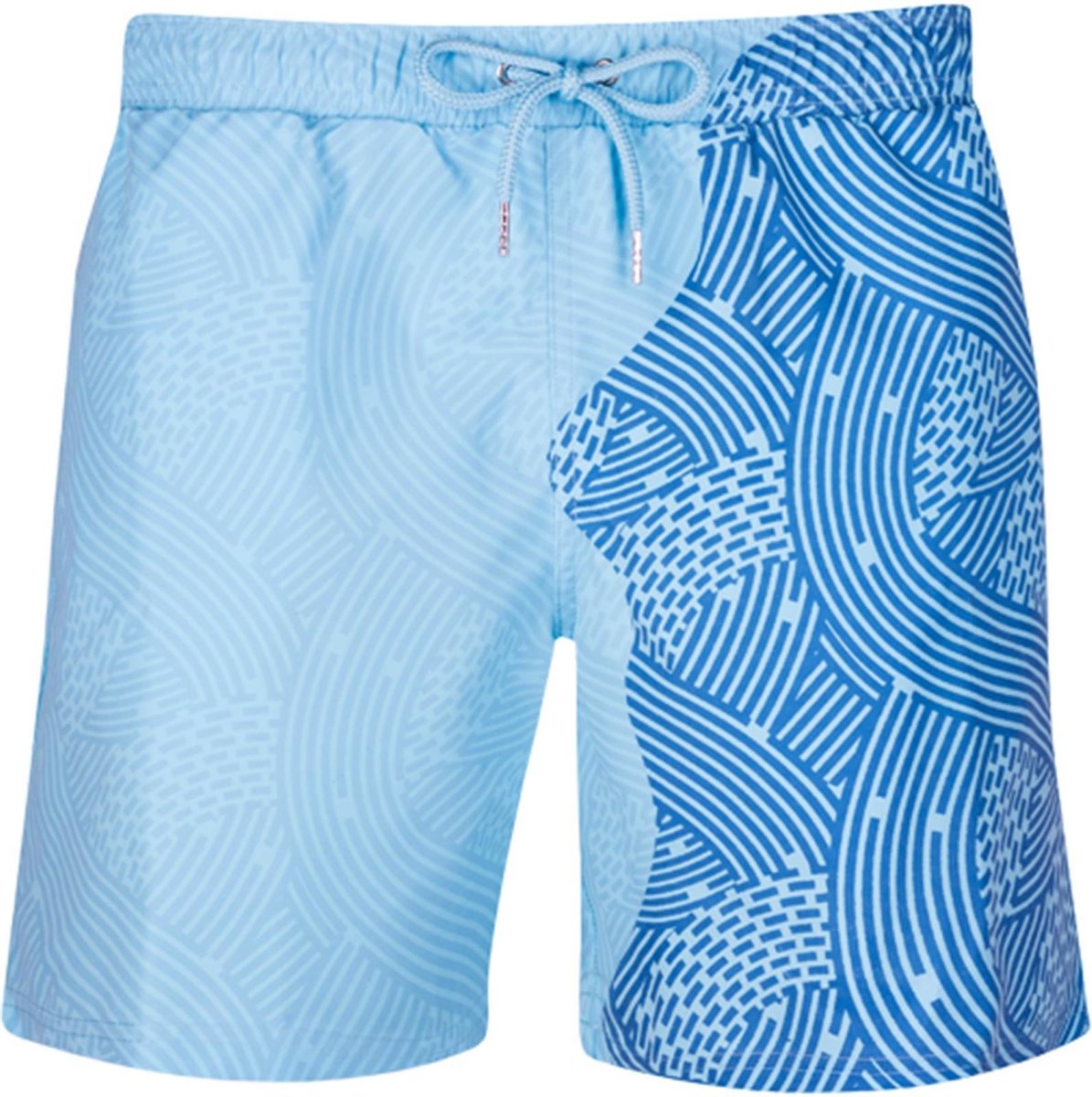 Liquid Lines | Oceaan - Blauw | Kleurveranderende zwembroek