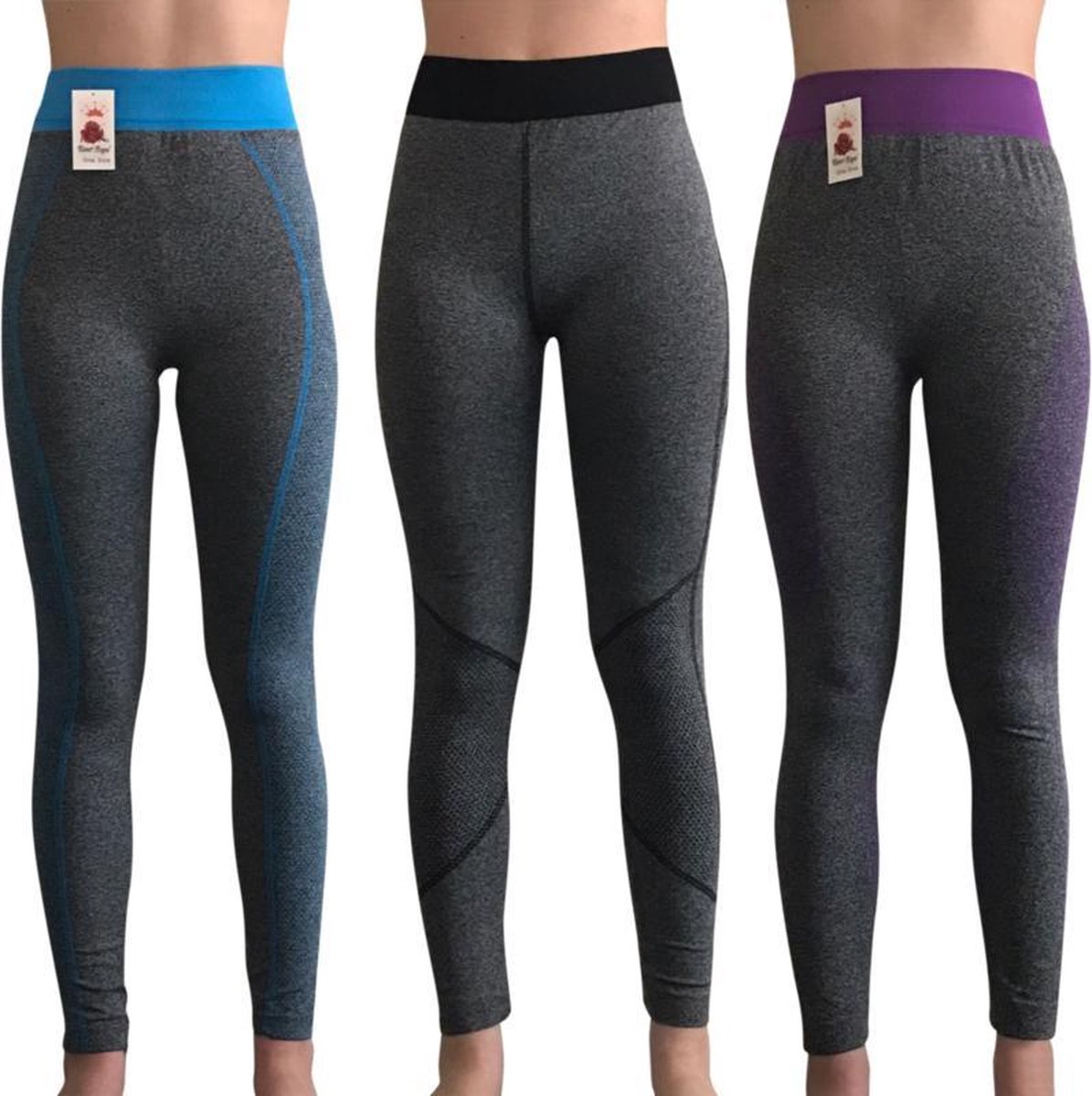 Sweet Angel yoga annex sport-leggings set van 3