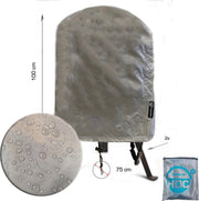 COVER UP HOC Diamond bbq hoes rond -75x100 cm - Waterdicht met Stormbanden en Trekkoord