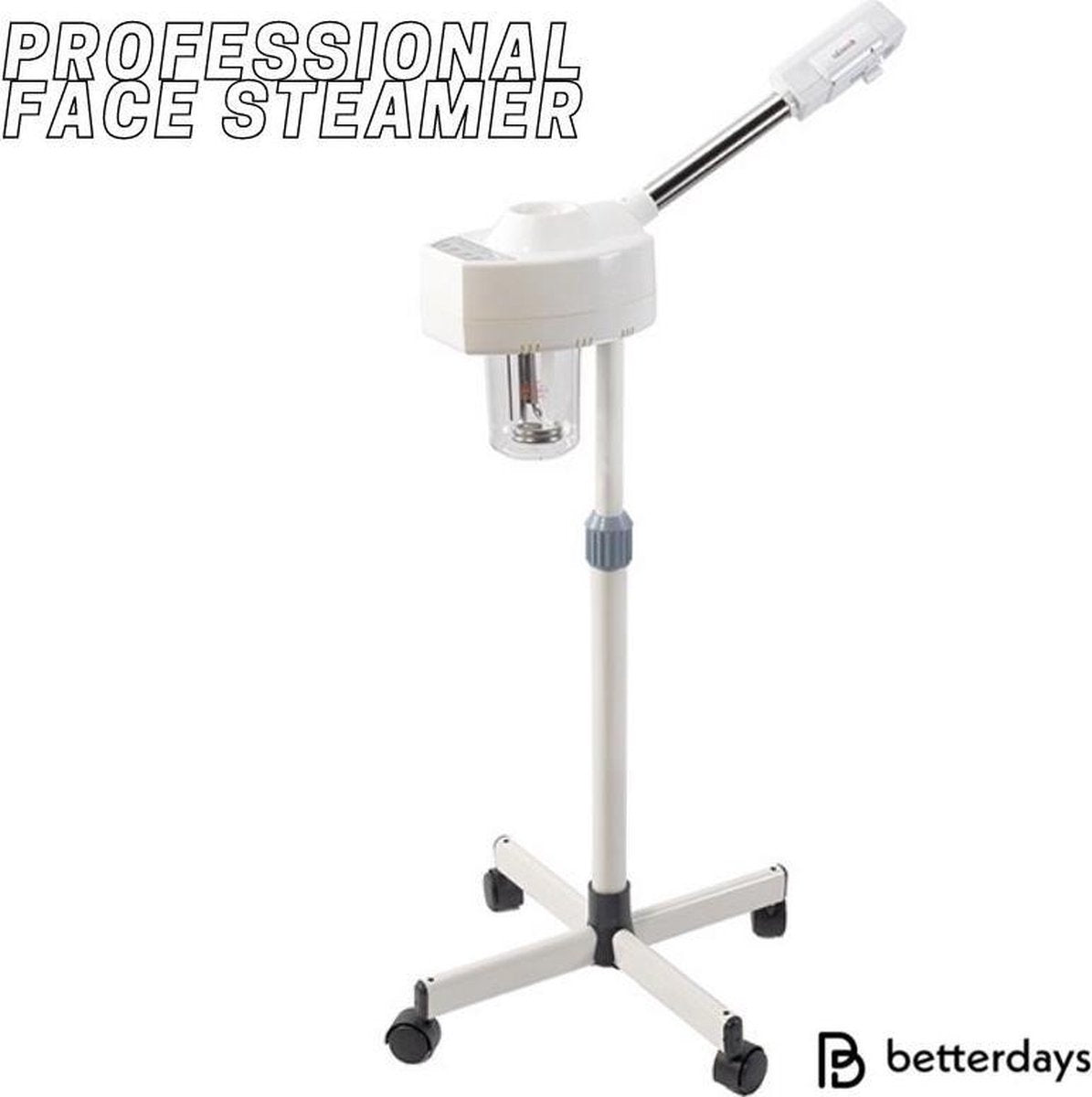 Betterdays Professional gezichtssauna - Face Steamer – Gezichtsstomer – Gezichtsreiniger op statief – Verfijnt poriën – Huidreiniging – Kapsalon – schoonheidssalon – Professioneel gebruik - moederdag cadeau