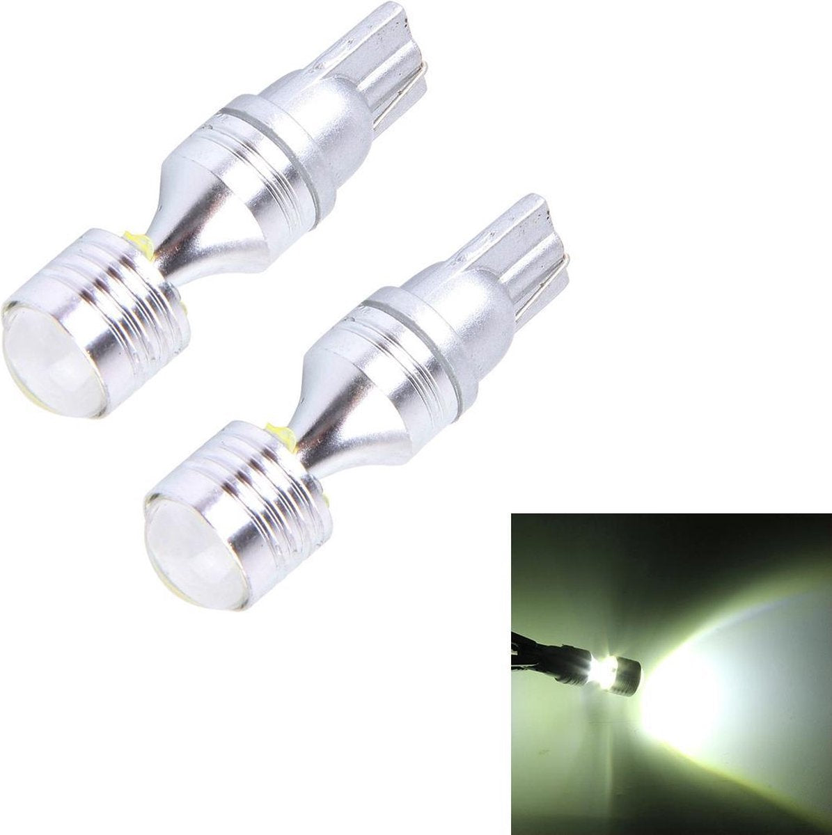 2 STUKS T10 350 LM 5000K 30 W CREE 6 LED Wit Lichtspeling Licht.DC 12V.